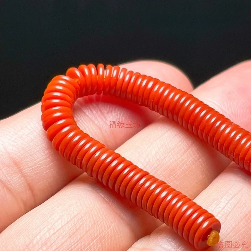 精品天然凉山满肉满色南红玛瑙隔片隔珠舒适配饰文玩垫片diy配饰,淘宝优惠券,粉丝福利购,淘宝优惠卷