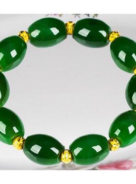 原创设计外蒙玉石桶珠手串男女