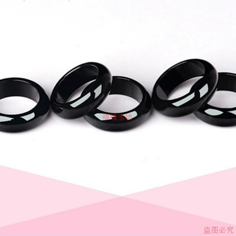 Fine ink jade ring, jadeite ink jade ring, same style for men and women, ice jade plain ring, bracelet