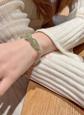 爆款玉珠手串和田玉晴水如意手链