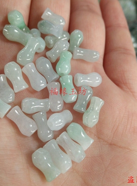 diya货翡翠小花瓶编织散件玉珠