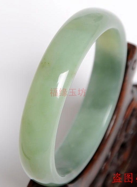 岫玉冰种岫岩玉镯子玉手镯女款玉石送礼物盒