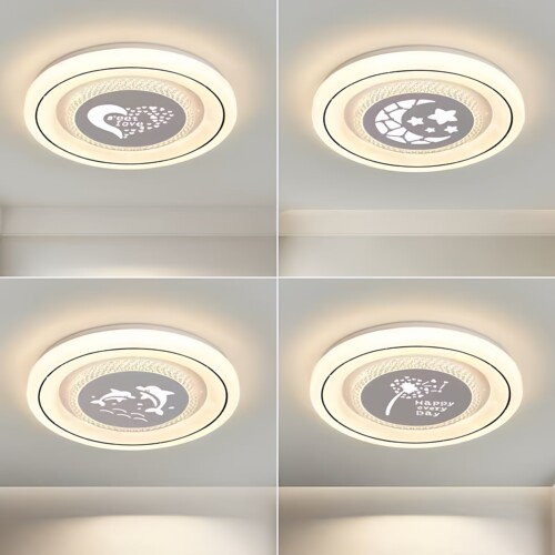 LED吸顶灯卧室灯客厅灯简约现代大气圆北欧餐厅阳台过道中山灯具 - 图1