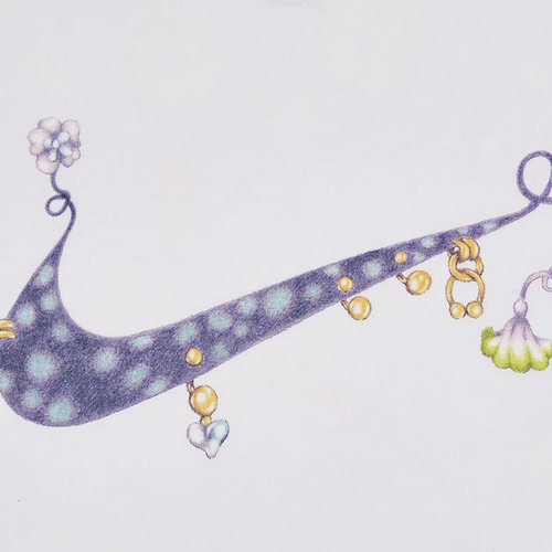 Nike/耐克正品夏季女子卡通涂鸦运动休闲短袖FD9315-100 - 图2