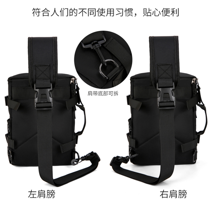 运动胸包韩版胸前斜挎包男女休闲手提包大容量单肩包个性旅行包 - 图2