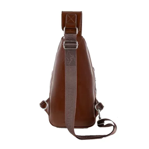 Нагрудная сумка, мужская сумка на одно плечо, сумка через плечо для отдыха для путешествий, рюкзак, из натуральной кожи