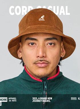 KangolCord灯芯绒渔夫帽男女同款