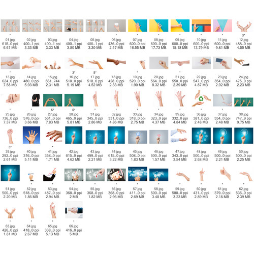 66P 欧美摄影师作品 高清手势 握手照片平面设计素材 OK科技未来 - 图0
