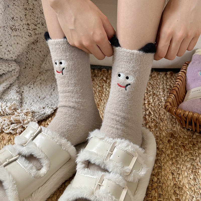 【5双装】收集生活的甜盖过冬天的寒雪天可爱立体耳朵表情,淘宝优惠券,粉丝福利购,淘宝优惠卷