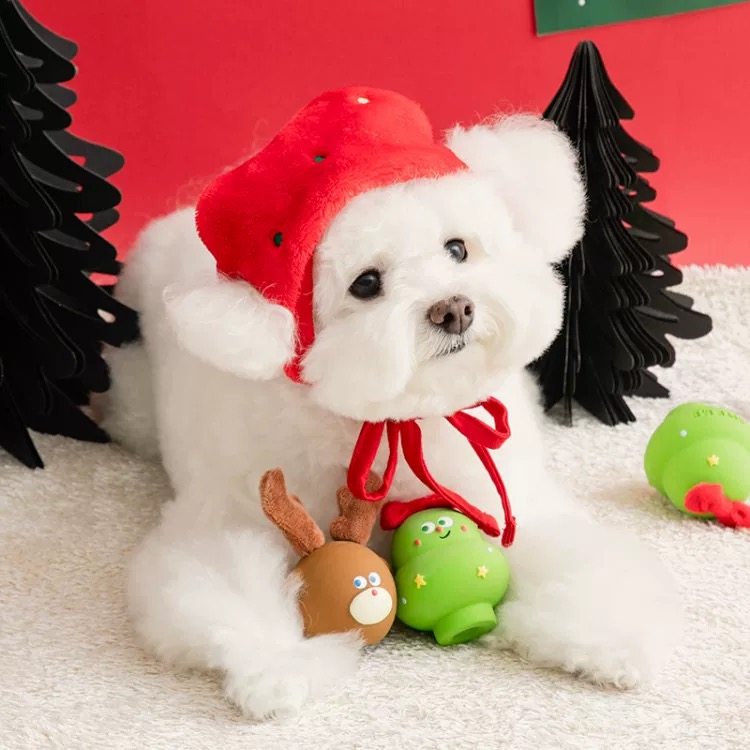 【国内现货】韩国Biteme宠物狗狗可爱圣诞树麋鹿乳胶响纸发声玩具,淘宝优惠券,粉丝福利购,淘宝优惠卷