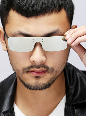 新款一体镜片近视偏光夹片夜视