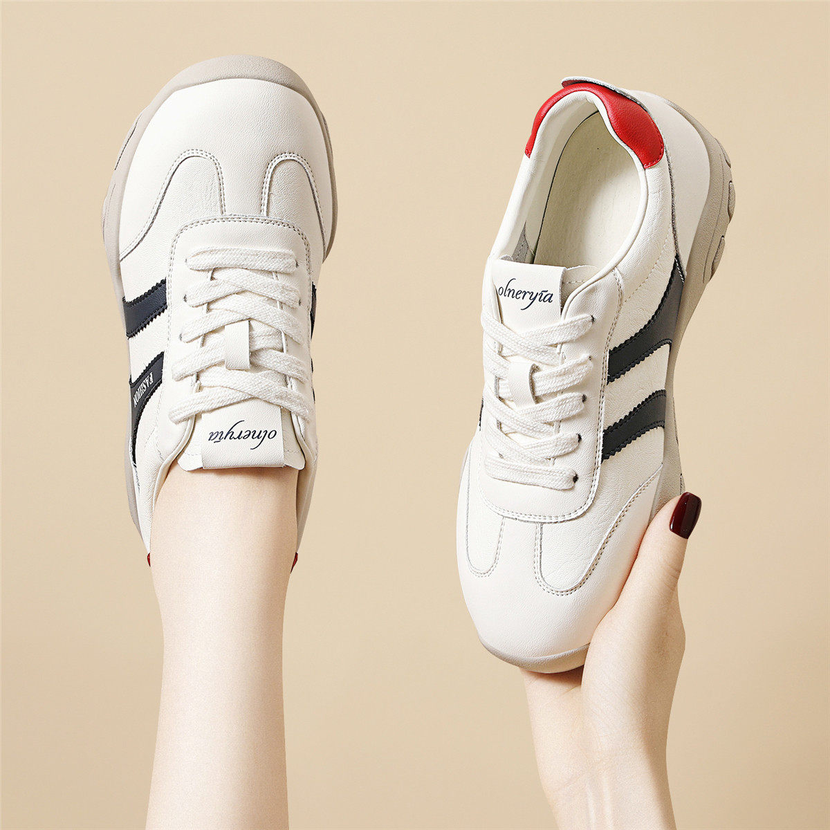 品牌女鞋新款2025爆款时尚气质单鞋平底厚底软底运动休闲小白鞋子,淘宝优惠券,粉丝福利购,淘宝优惠卷