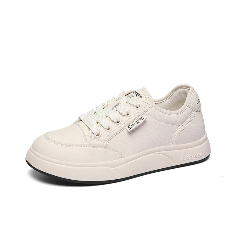 真皮休闲板鞋女2025春季秋款运动单鞋舒适软底平底百搭爆款小白鞋,淘宝优惠券,粉丝福利购,淘宝优惠卷