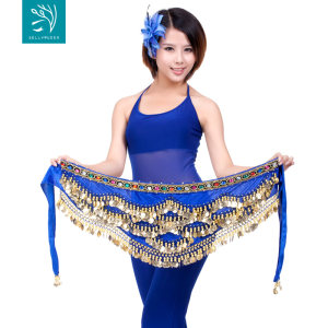 舞娘 彩钻肚皮舞腰链印度舞演出表演服装腰巾初学者加重加宽腰带