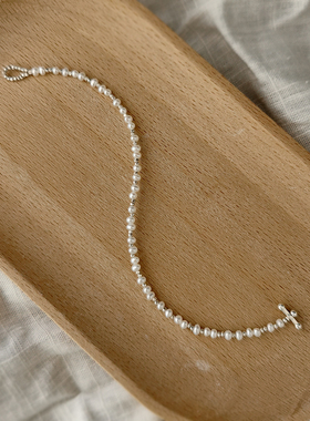 小豆子  天然迷你小珍珠手链女细款气质稀有强光叠戴轻奢高级感