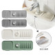 Silicone faucet drain pad steep slope drain foldable