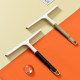 Glass scraper for household cleaning and cleaning of double-sided windows