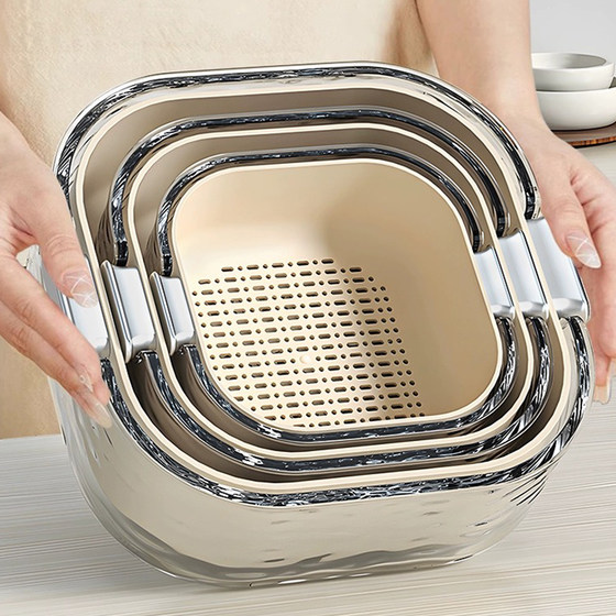 Sink basin drain basket kitchen living room washing fruit plate