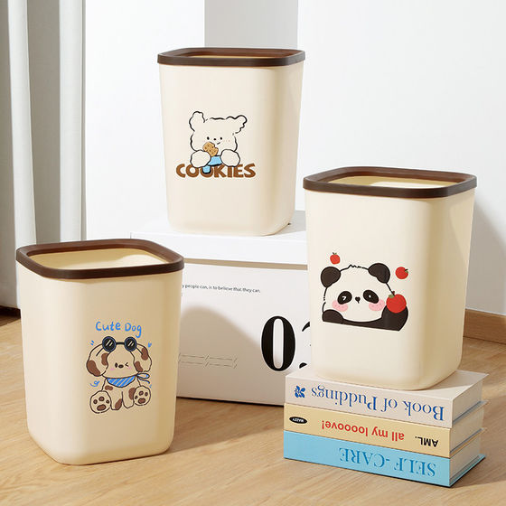 Bathroom trash can for household use with lid 2025 new model