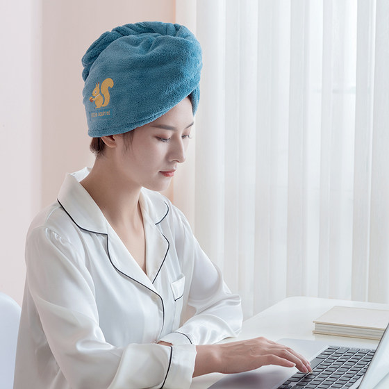 Hair Drying Cap Super Water Absorbent Quick-Drying Shower Cap Women's Hair Drying Towel