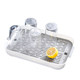 Household fruit plate double-layer plastic creative draining basket rack