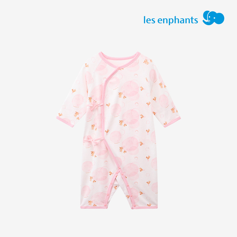 【天丝?】丽婴房新生儿哈衣爬服婴儿连身衣宝宝连体衣24秋季新款