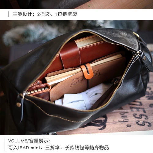 Оригинальная японская кожаная нагрудная сумка для отдыха, поясная сумка, сумка на одно плечо, из натуральной кожи