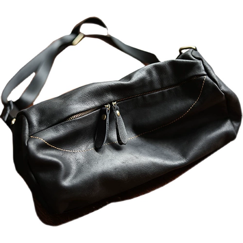 Оригинальная японская кожаная нагрудная сумка для отдыха, поясная сумка, сумка на одно плечо, из натуральной кожи