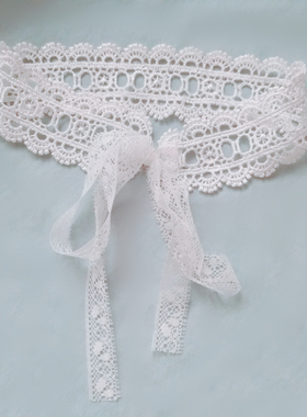 防过敏原创蕾丝绑绳宽欧美范项圈