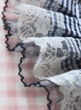 黑白色蕾丝哥特式风洛丽塔手链