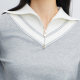 ແມ່ຍິງ R Series Lapel ກິລາປົກກະຕິ Sweater ປະຈໍາວັນ