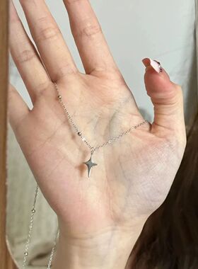 四条装项链女小众设计轻奢气质百搭颈链ins星星水滴吊坠高级感