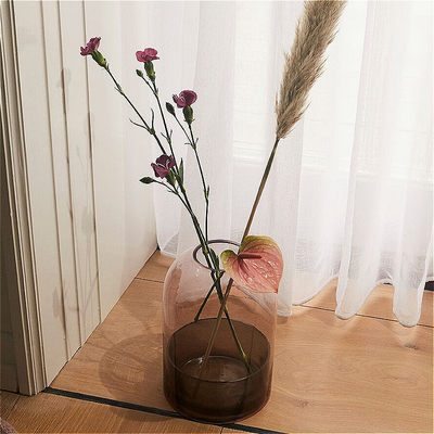 Sr Aytm Tota玻璃花瓶蜡烛台永生花多肉植物罩防尘摆件 虎窝淘