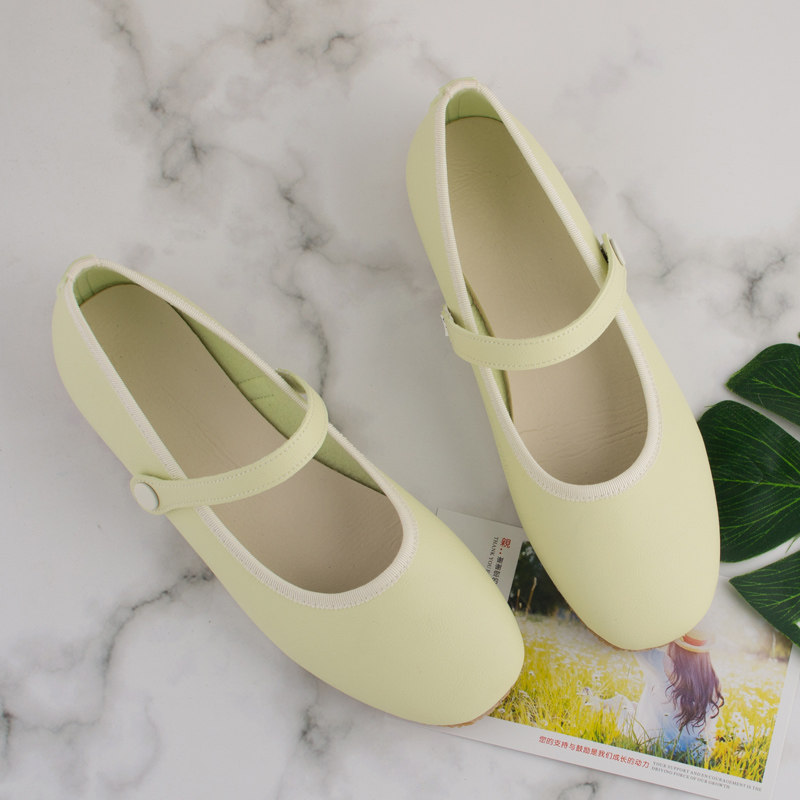 法式玛丽珍鞋复古少女平底鞋网红仙女方头文艺清新学生一字扣单鞋,淘宝优惠券,粉丝福利购,淘宝优惠卷