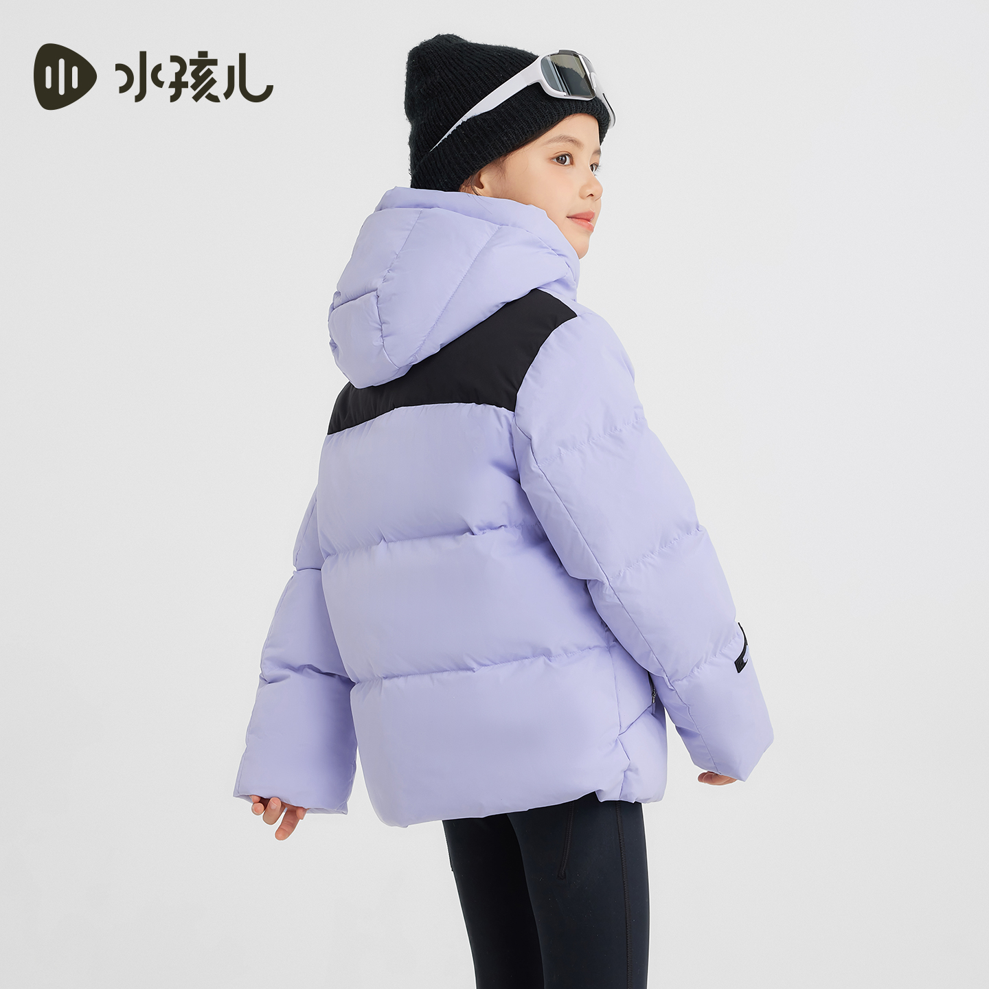 [商场同款]水孩儿童装羽绒服女童2025秋冬新品男童三防连帽厚外套 - 图2