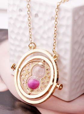 欧美饰品哈利波特赫敏时光时间转换器沙漏项链吊坠道具周边儿童女