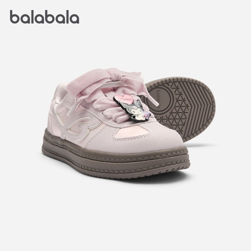 【库洛米IP商场同款】巴拉巴拉童鞋女童板鞋德训鞋秋冬2025新款潮,淘宝优惠券,粉丝福利购,淘宝优惠卷