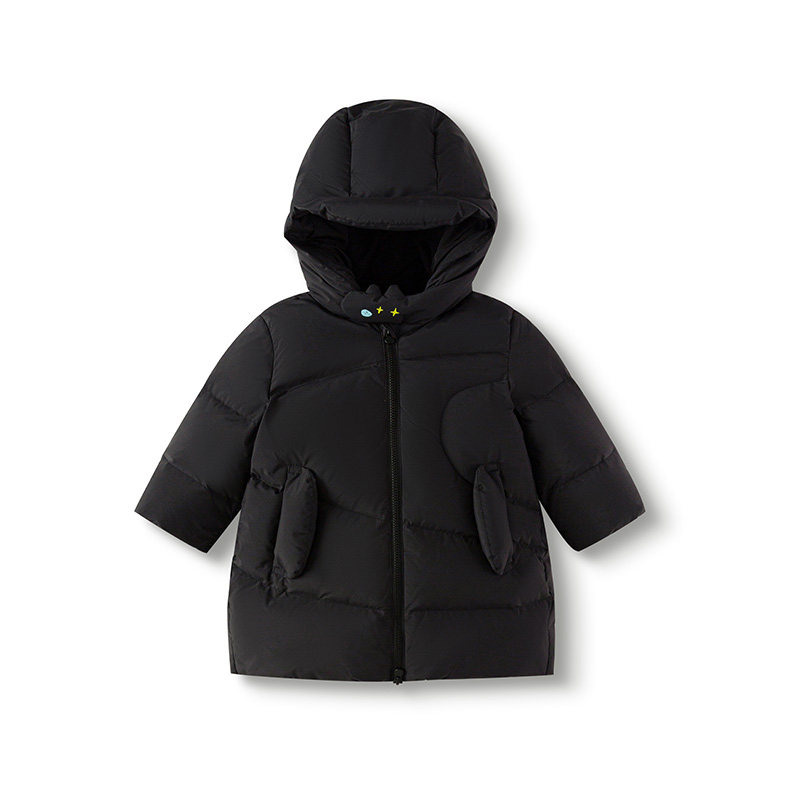 巴拉巴拉儿童羽绒服男童女童中长款外套宝宝保暖上衣2025冬季新款,淘宝优惠券,粉丝福利购,淘宝优惠卷