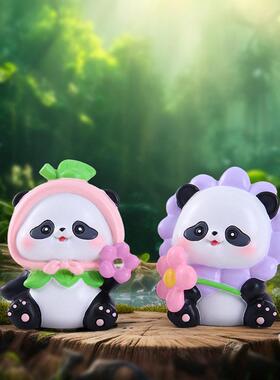 可爱宠桌面小猫摆件博萌士熊和花的日常盲盒艺工品公桌礼物1040-2