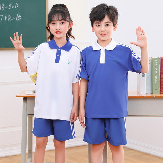 Shenzhen school uniforms primary school boys and girls spring and summer sportswear sets
