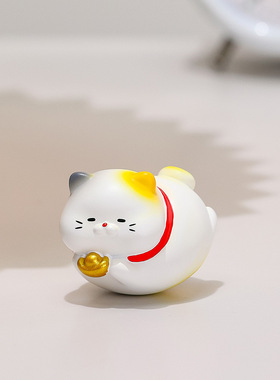 招财猫摆件好柿小马装饰摆件解压