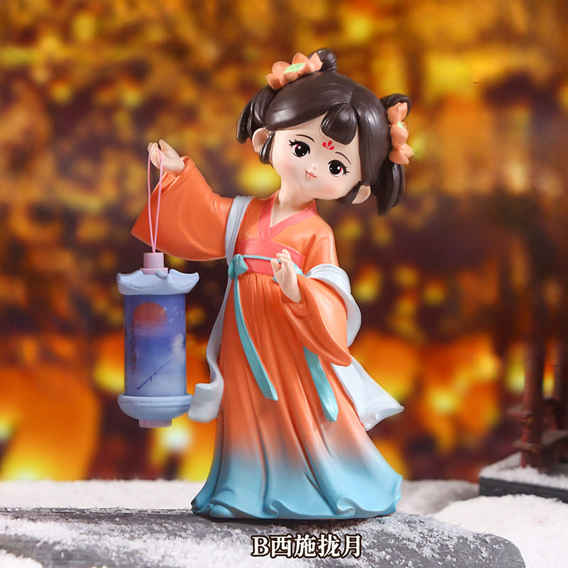 西安文创唐仕女桌面装饰小夜灯古风女孩摆件送女生生日礼物纪念品,淘宝优惠券,粉丝福利购,淘宝优惠卷