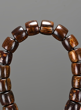 巴布亚贡木沉香手串清香味老料沉水直切龙鳞手链男女同款文玩佛珠