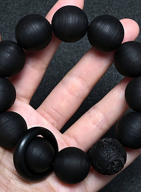 越南土沉手串螺丝纹颗沉水沉香