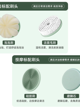 ElectricBodyBrushForShower