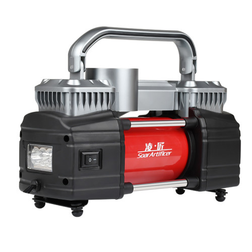 凌匠X5双缸高压汽车用轮胎打气泵轿车SUV越野车MPV电动车载充气泵 - 图0