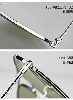 暴龙太阳镜飞行员偏光蛤蟆墨镜男