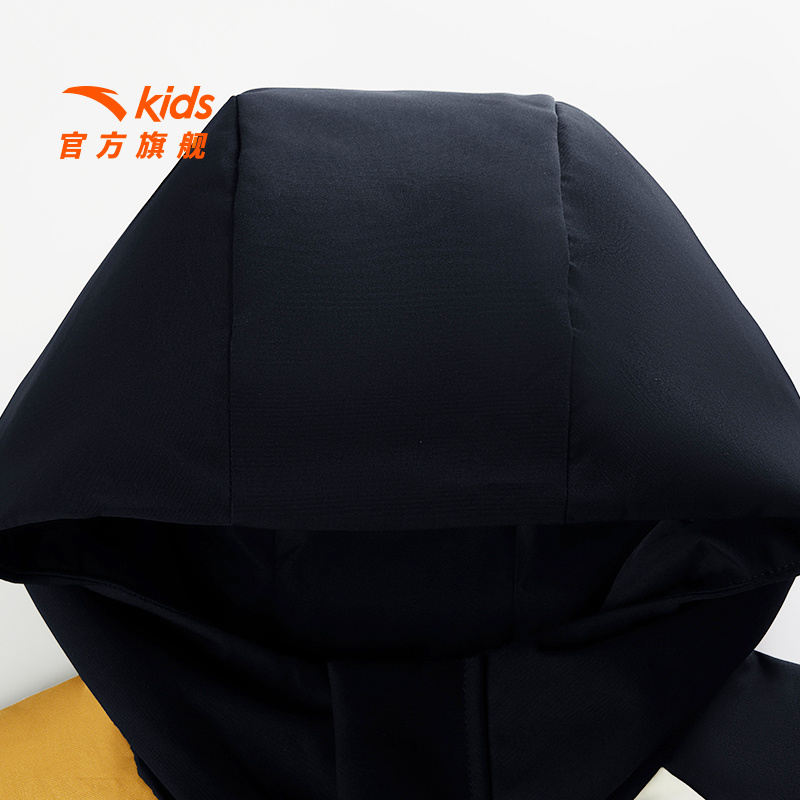 安踏儿童男大童两件套上衣2025春季新款舒适保暖中大童四防羽绒服