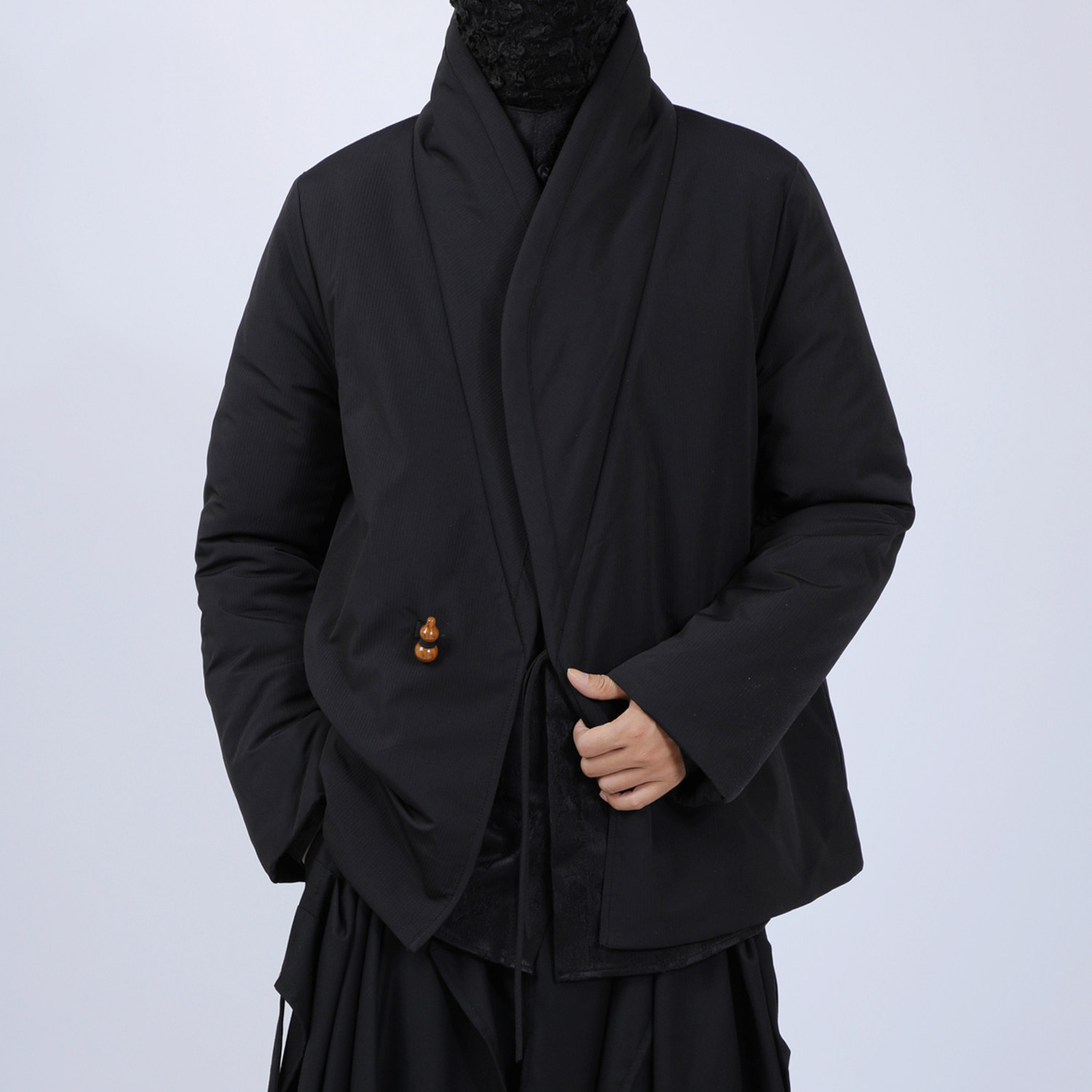 冬季中国风汉服改良设计大码男装棉衣外套中式复古道袍休闲茶服厚,淘宝优惠券,粉丝福利购,淘宝优惠卷