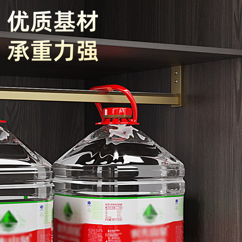 衣柜挂衣杆加厚衣柜内固定法兰座衣架杆衣柜挂杆衣橱配件长度定制 - 图1